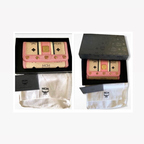 MCM Multicolor Visetos Coated Canvas & Leather Short Wallet w/box/dustbag/card - Picture 3 of 15